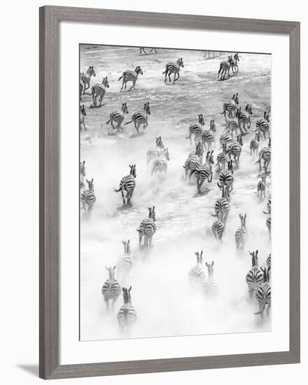 On the Run in Tanzania-Art Wolfe-Framed Photographic Print