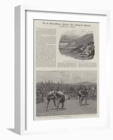 On the Russo-Chinese Frontier, Life Among the Bouriats-null-Framed Giclee Print