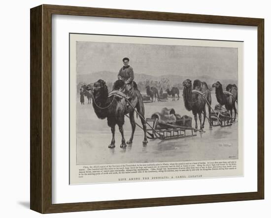 On the Russo-Chinese Frontier, Life Among the Bouriats-null-Framed Giclee Print