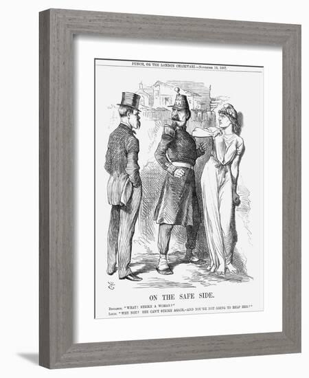 On the Safe Side, 1867-John Tenniel-Framed Giclee Print