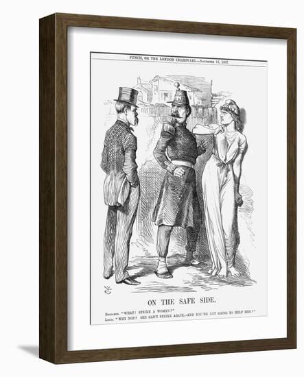 On the Safe Side, 1867-John Tenniel-Framed Giclee Print