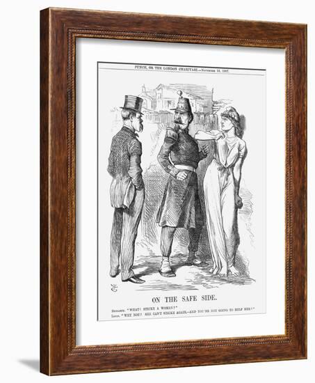 On the Safe Side, 1867-John Tenniel-Framed Giclee Print