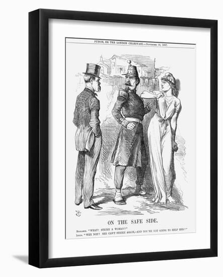 On the Safe Side, 1867-John Tenniel-Framed Giclee Print