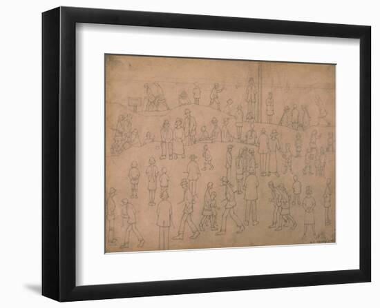 On the Sands, 1921-L.S. Lowry-Framed Premium Giclee Print