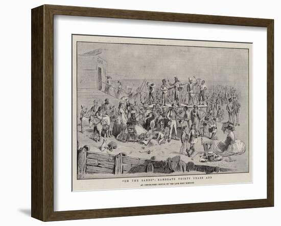 On the Sands, Ramsgate Thirty Years Ago-Frederick Barnard-Framed Giclee Print