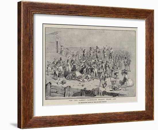 On the Sands, Ramsgate Thirty Years Ago-Frederick Barnard-Framed Giclee Print