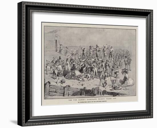 On the Sands, Ramsgate Thirty Years Ago-Frederick Barnard-Framed Giclee Print