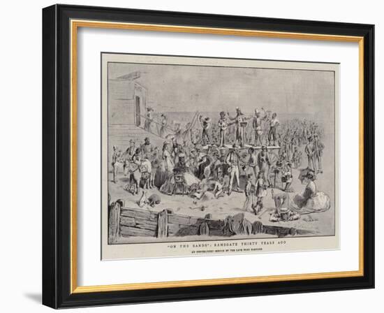 On the Sands, Ramsgate Thirty Years Ago-Frederick Barnard-Framed Giclee Print