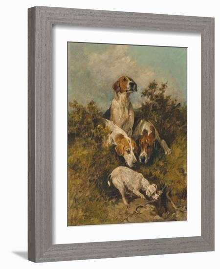 On the Scent, 1992 (Oil on Canvas)-John Emms-Framed Giclee Print