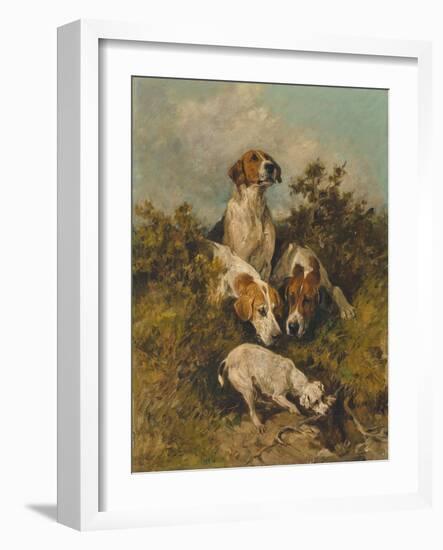 On the Scent, 1992 (Oil on Canvas)-John Emms-Framed Giclee Print