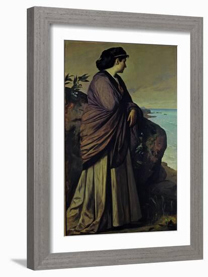 On the Seashore (Modern Iphigeni), 1875-Anselm Feuerbach-Framed Giclee Print