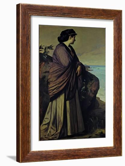 On the Seashore (Modern Iphigeni), 1875-Anselm Feuerbach-Framed Giclee Print