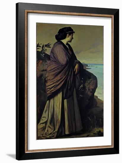 On the Seashore (Modern Iphigeni), 1875-Anselm Feuerbach-Framed Giclee Print