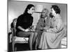 On the set ; Elizabeth Taylor and his parents, Francis and Sara Taylor. LOVE IS BETTER THAN EVER, 1-null-Mounted Photo