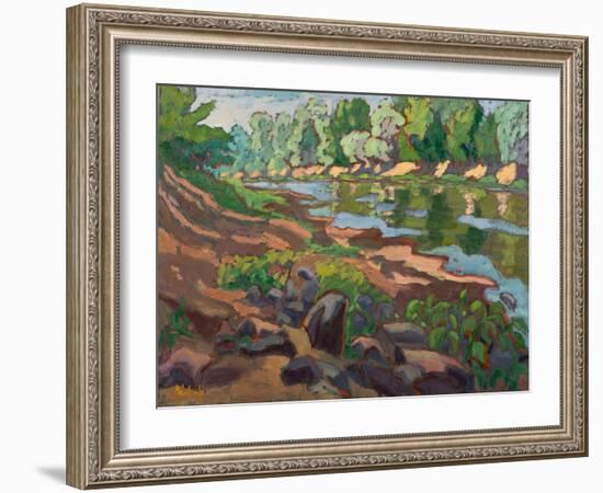 On The Shady Side Of River Koros, 2012-Marta Martonfi-Benke-Framed Giclee Print