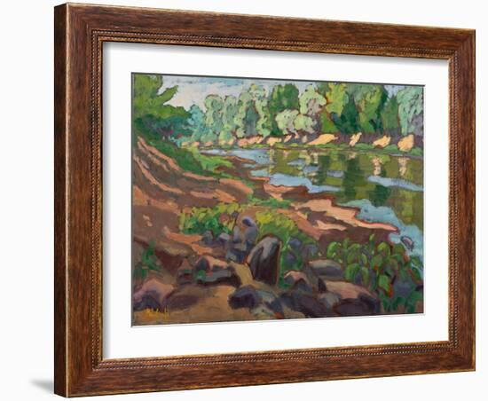 On The Shady Side Of River Koros, 2012-Marta Martonfi-Benke-Framed Giclee Print