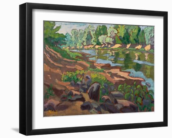 On The Shady Side Of River Koros, 2012-Marta Martonfi-Benke-Framed Giclee Print