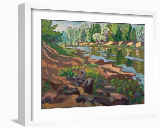 On The Shady Side Of River Koros, 2012-Marta Martonfi-Benke-Framed Giclee Print