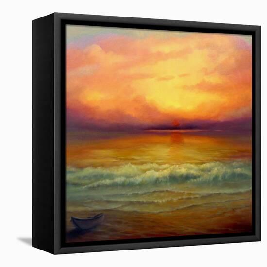 On the Shore, 2020, (oil on canvas)-Lee Campbell-Framed Premier Image Canvas