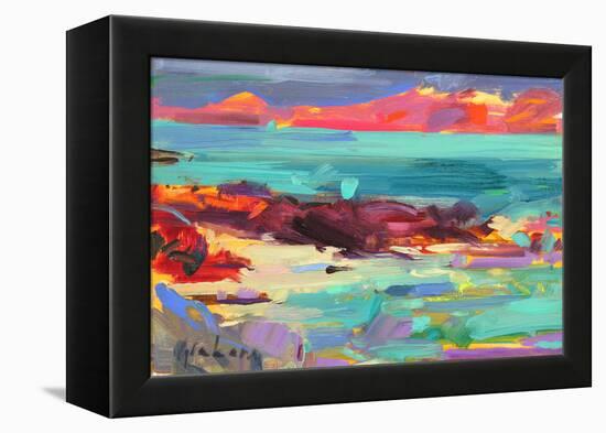 On the Shore, Iona, 2012-Peter Graham-Framed Premier Image Canvas
