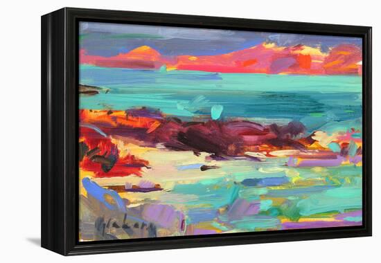 On the Shore, Iona, 2012-Peter Graham-Framed Premier Image Canvas