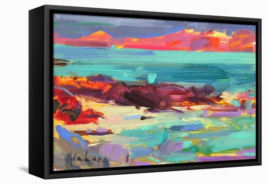 On the Shore, Iona, 2012-Peter Graham-Framed Premier Image Canvas