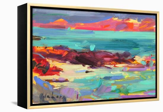 On the Shore, Iona, 2012-Peter Graham-Framed Premier Image Canvas