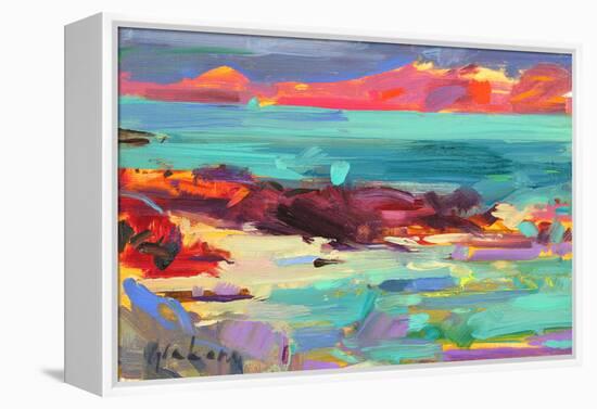 On the Shore, Iona, 2012-Peter Graham-Framed Premier Image Canvas