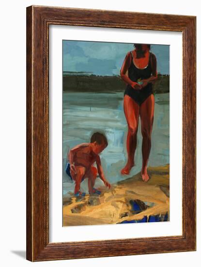 On the Shore, Walden Pond, 2003-Daniel Clarke-Framed Giclee Print