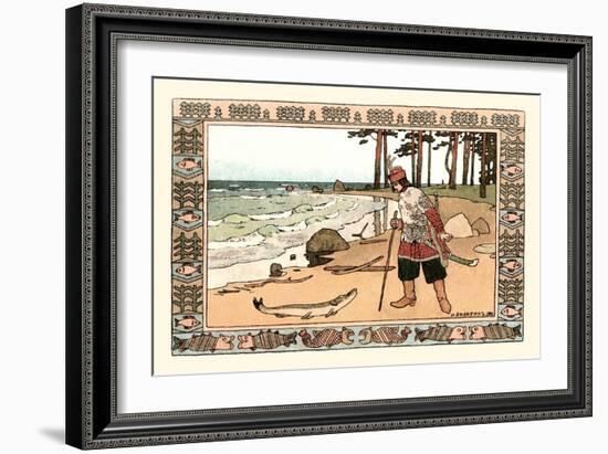 On the Shore-Ivan Bilibin-Framed Art Print