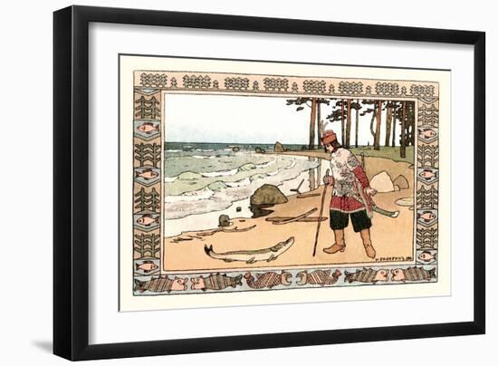 On the Shore-Ivan Bilibin-Framed Art Print