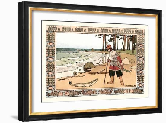 On the Shore-Ivan Bilibin-Framed Art Print