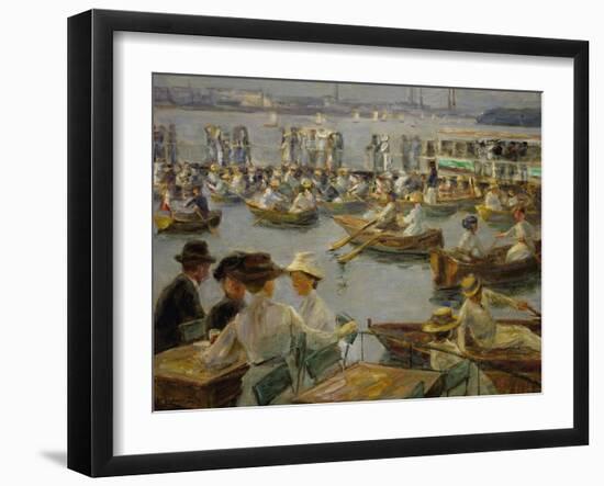 On the Shores of the Alster, Hamburg, 1910-Max Liebermann-Framed Giclee Print