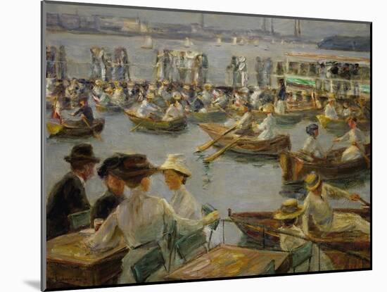 On the Shores of the Alster, Hamburg, 1910-Max Liebermann-Mounted Giclee Print