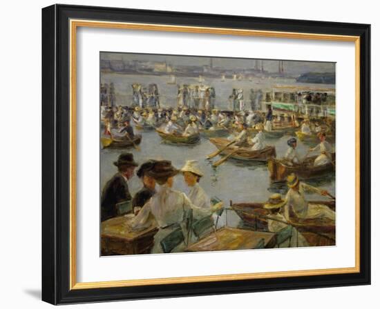 On the Shores of the Alster, Hamburg, 1910-Max Liebermann-Framed Giclee Print