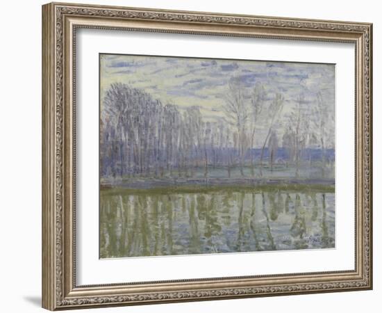 On the Shores of the Loing, 1896-Alfred Sisley-Framed Giclee Print