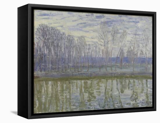 On the Shores of the Loing, 1896-Alfred Sisley-Framed Premier Image Canvas