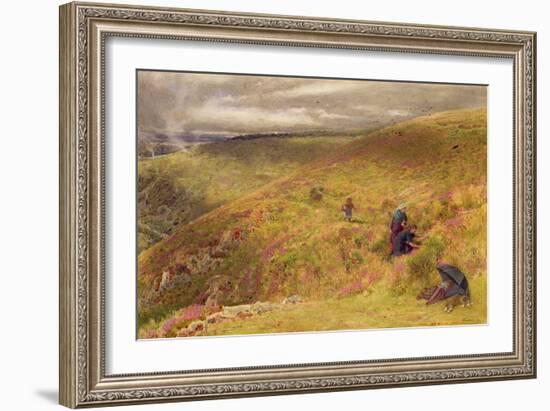 On the South Downs, 1879-Albert Goodwin-Framed Giclee Print