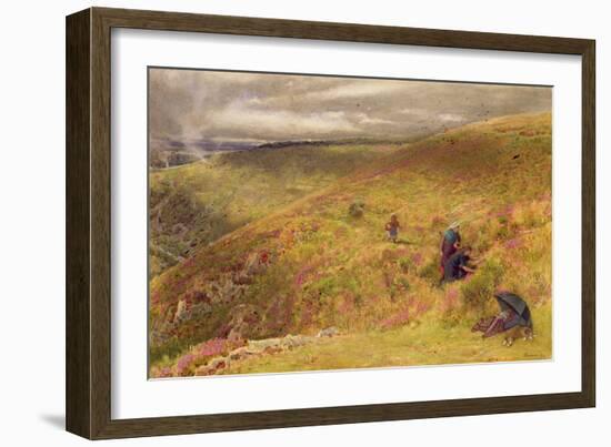 On the South Downs, 1879-Albert Goodwin-Framed Giclee Print