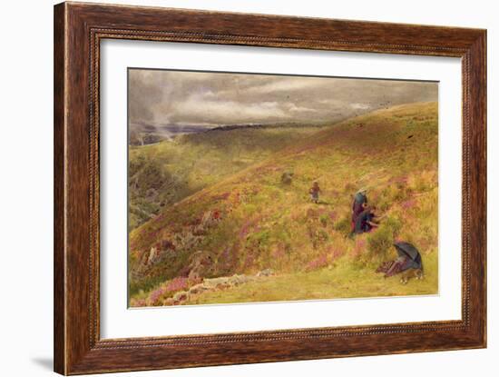On the South Downs, 1879-Albert Goodwin-Framed Giclee Print