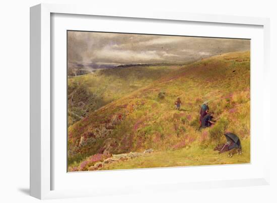 On the South Downs, 1879-Albert Goodwin-Framed Giclee Print