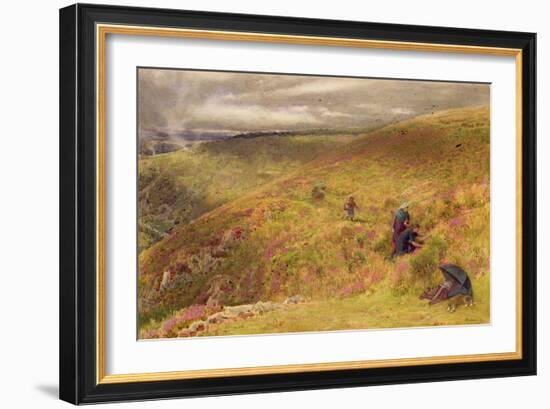 On the South Downs, 1879-Albert Goodwin-Framed Giclee Print