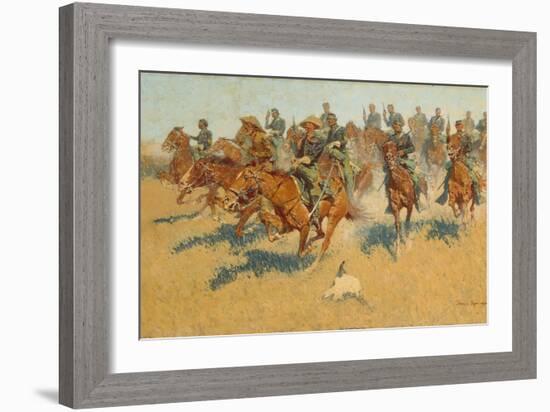 On the Southern Plains, 1907-Frederic Remington-Framed Giclee Print