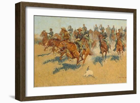 On the Southern Plains, 1907-Frederic Remington-Framed Giclee Print