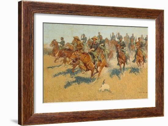 On the Southern Plains, 1907-Frederic Remington-Framed Giclee Print