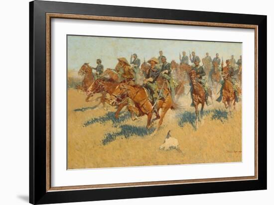 On the Southern Plains, 1907-Frederic Remington-Framed Giclee Print