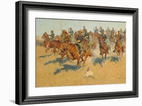 On the Southern Plains, 1907-Frederic Remington-Framed Giclee Print