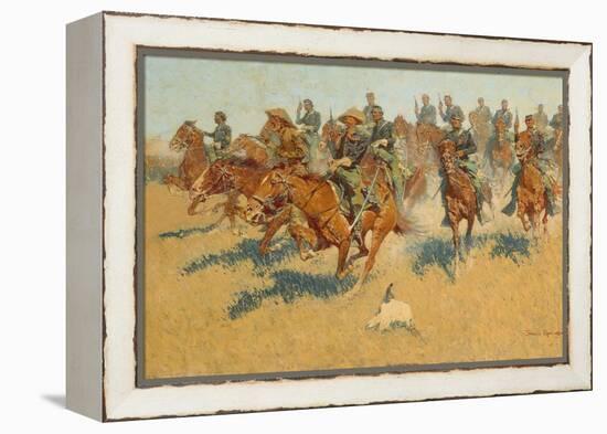 On the Southern Plains, 1907-Frederic Remington-Framed Premier Image Canvas