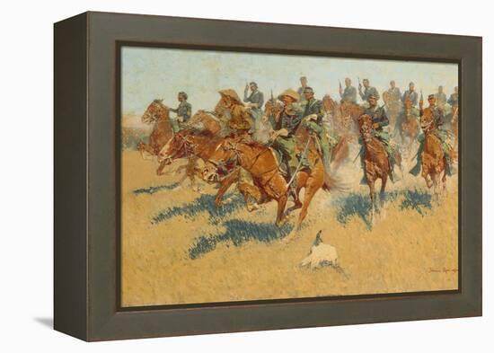 On the Southern Plains, 1907-Frederic Remington-Framed Premier Image Canvas