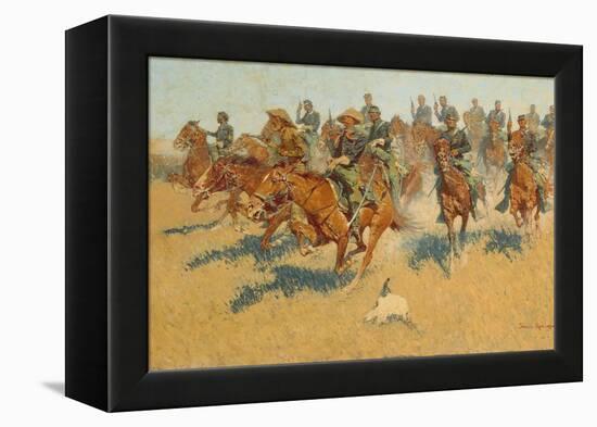 On the Southern Plains, 1907-Frederic Remington-Framed Premier Image Canvas